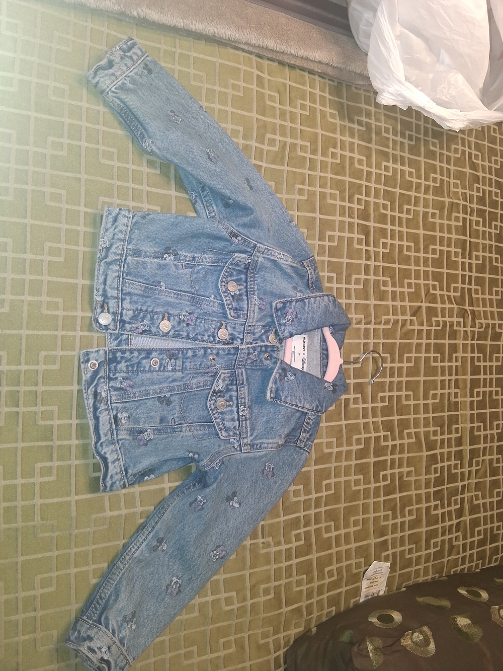Old Navy Light Blue Girls' Embroidered Denim Jacket